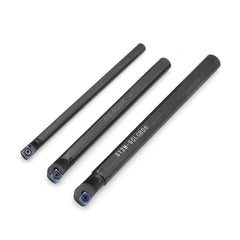 3pcs SCLCR Lathe Boring Bar Turning Tool Holder Set with 10pcs Blue Nano CCMT0602 Inserts