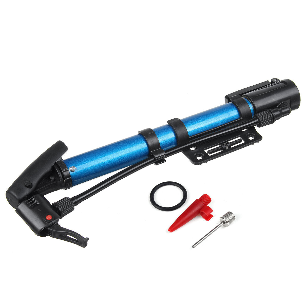 120PSI High Pressure Air Pump Alloy Floor Standing Bike Motorcycle Tyre Pump with Ball Pin