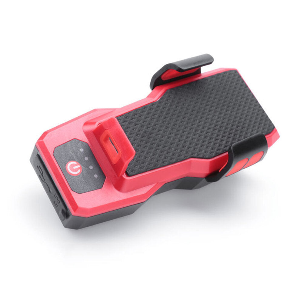 4-in-1 550LM Bike Headlight 4 Modes Bicycle Front Lights 130dB Horn 4-6.3inch Phone Holder Power Bank Outdoor Cycling