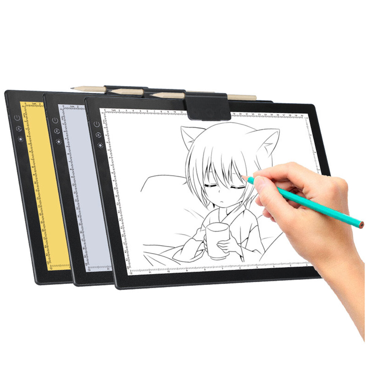 LED Artist Tattoo Art Stencil Board Wired 12W 3 Level Adjustable Brightness Light Box Table Tracing Drawing Board Pad