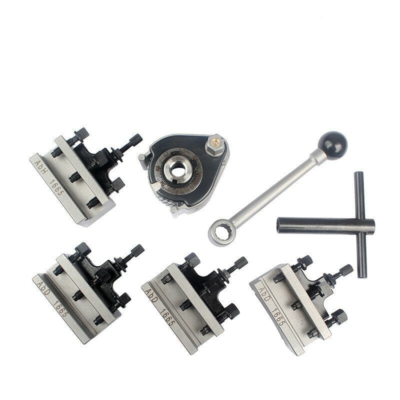 Ab European Style Lathe Quick Change Tool Post Holder16x16mm Tool Rest for 150-300mm Bed Swing