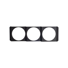 52mm 12V Car Triple Gauge Meter Panel Mount Holder Bracket Hole Pod Dash Black