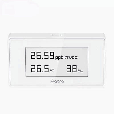 Indoor Air Quality Monitor Pollution Meter for TVOC Temperature and Humidity with a High-Contrast E Ink Screen Supports HomeKit Google Alexa