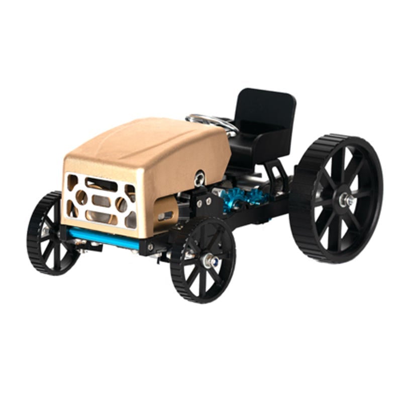 Creative All-metal Retro Model Car Rechargeable Simulation Science Toy High Challenge Assembled Electric Model Kit