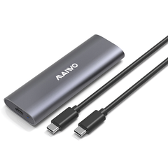 M.2 Dual Protocol NVME SATA Hard Drive Enclosure 10Gbps Type-C USB3.1 GEN2 SSD Hard Disk Box
