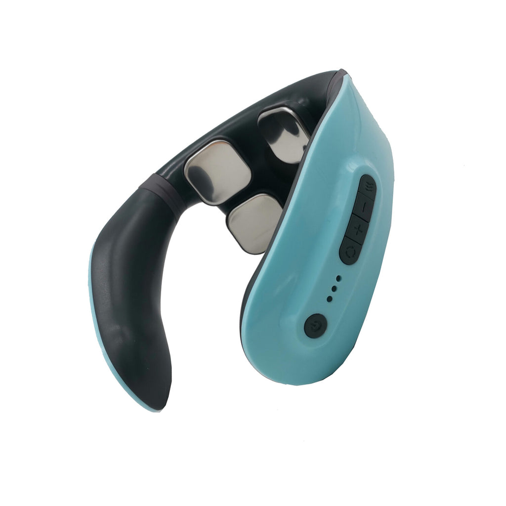 Smart Neck Meridian Massager 4 Head TENS Pulse Heating Cervical Massager Voice/Remote Control