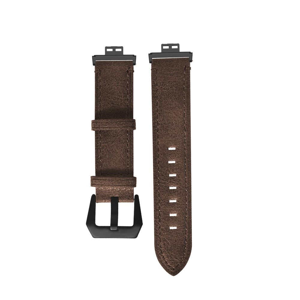 20mm Soft Retro Texture Leather Watch Strap Watch Band