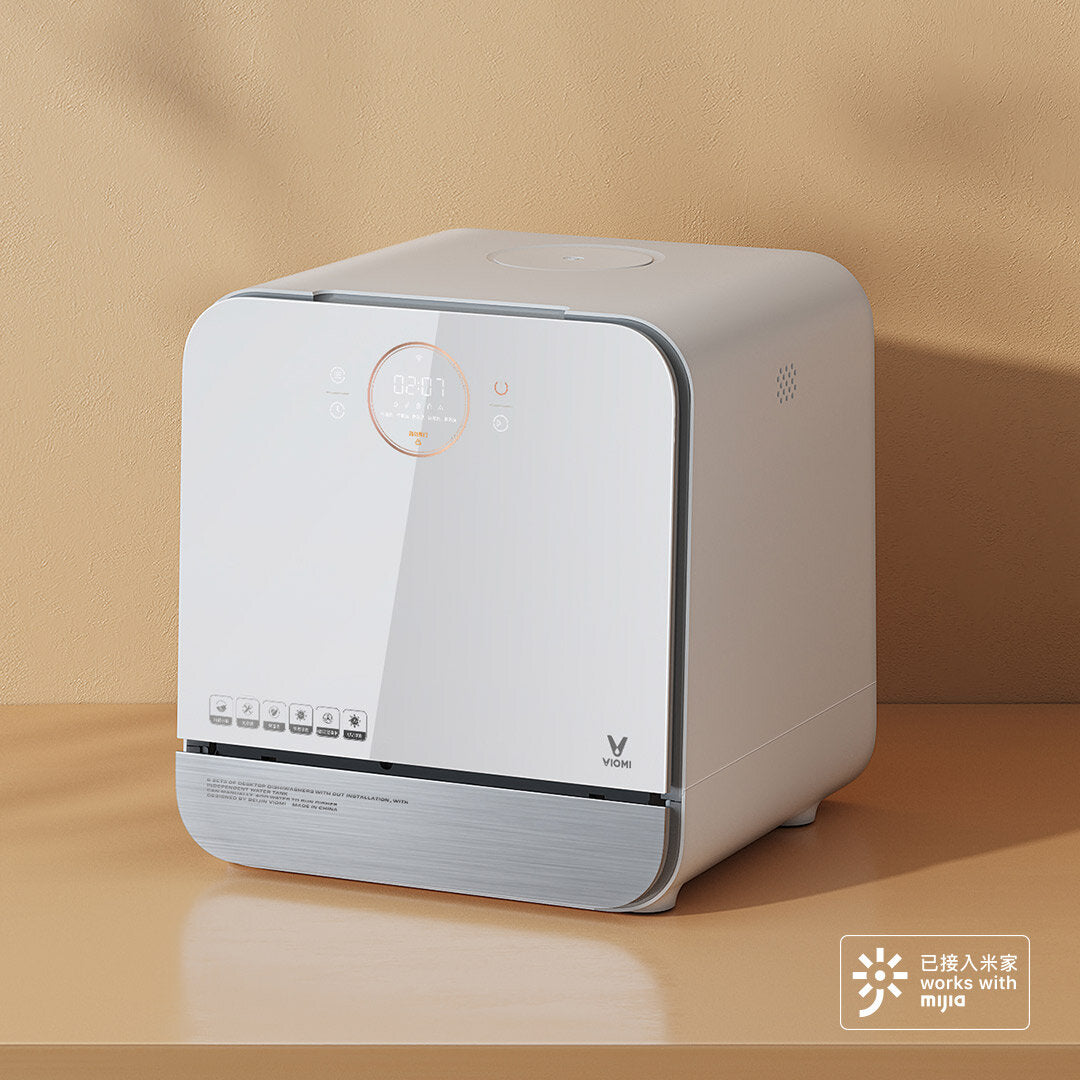 Installation-free Countertop Dishwasher 900W 220V Mijia APP Intelligent Control UV Antibacterial for Kitchen