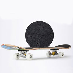 31.5'' 9 Ply Maple LED Flashing Skateboard Chrome Steel Longboard Bearing for Adults Beginner To Pro Outdoor