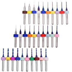 10pcs Upgrade 0.1-2mm Blue NACO Coating PCBCNC Drill Bit for Circuit Boards PCB Drill Bit