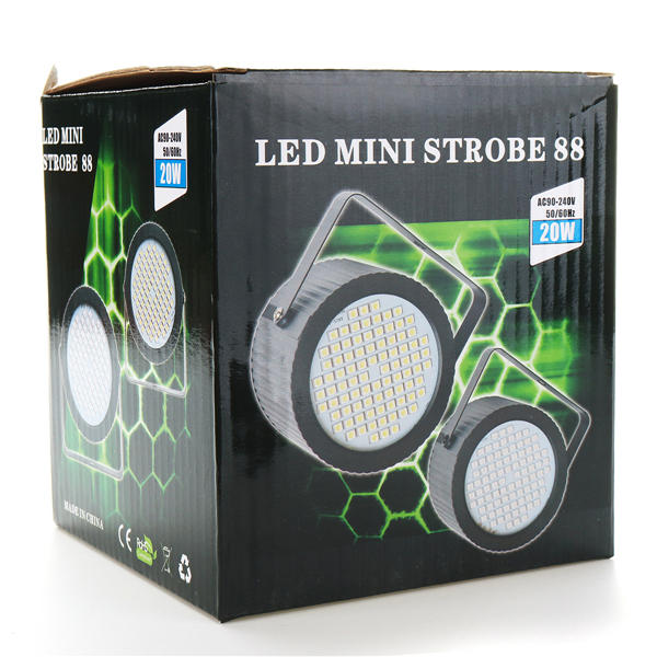 20W 88 LED RGB Sound Control Dimmable Stage Light Projector Lamp for DJ Disco Bar