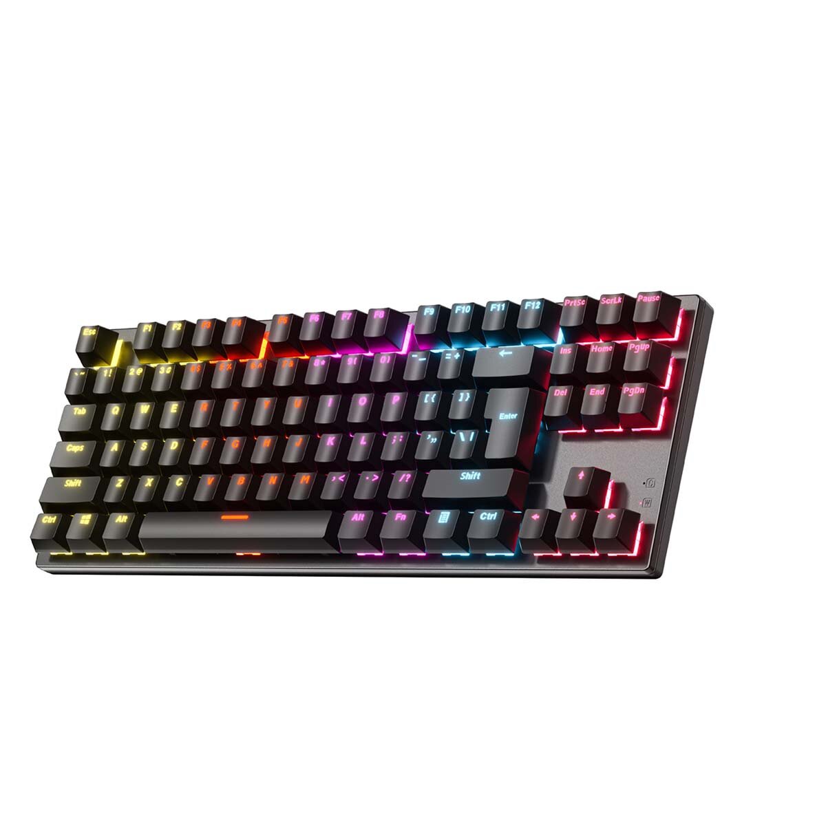 Mechanical Keyboard 87 Keys XA Profile PBT Double-shot Molding Keycaps Blue Switch RGB Backlit USB Wired Gaming Keyboard for PC Computer Laptop Gamer