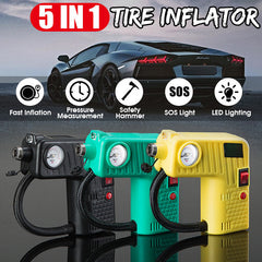 12V Electric Air Compressor Pump Portable Ball Automotive Inflator For Motorcycle Car