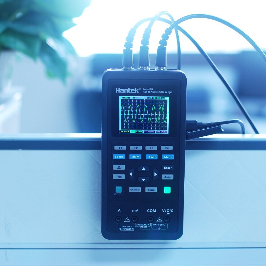 3in1 Digital Oscilloscope + Waveform Generator+Multimeter Portable USB 2 Channels 40mhz 70mhz LCD Display Test Meter Tools