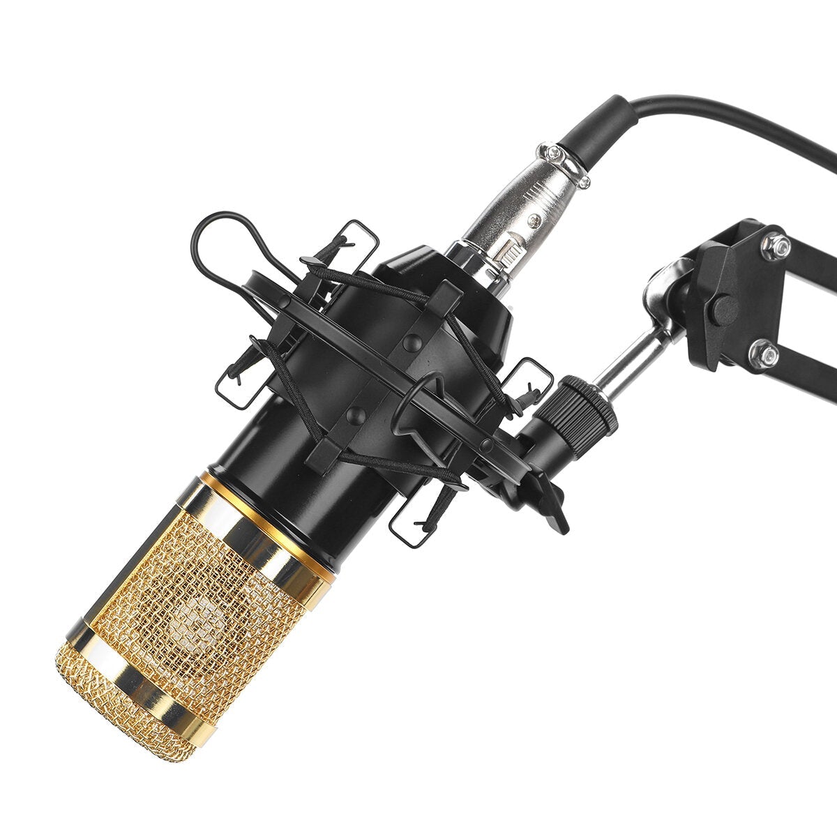 Pro Condenser Microphone Kit Studio Suspension Boom Scissor Arm Stand with Fliter