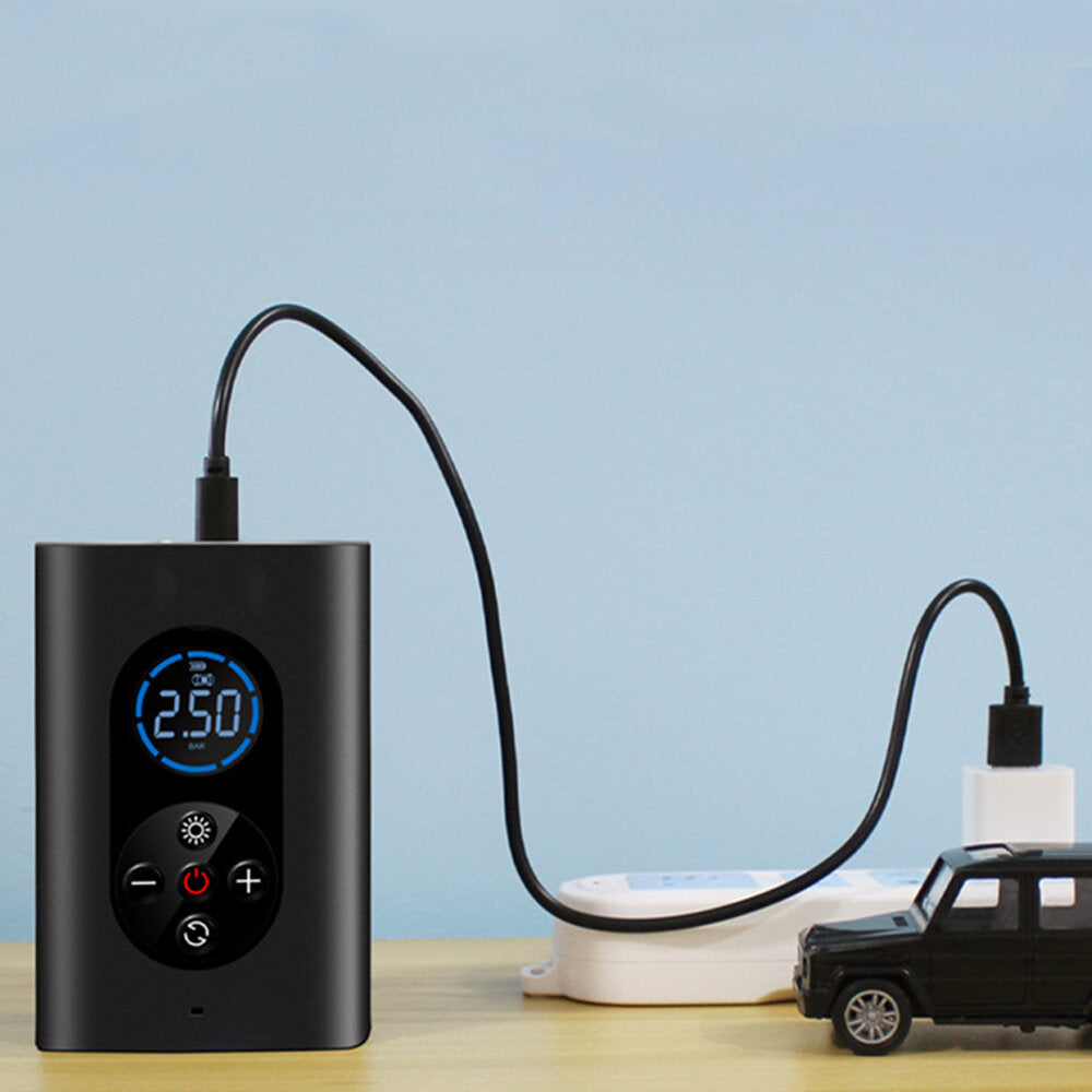 150PSI 4-in-1 Wireless Air Pump with LED Light 4000mAh USB Rechargeable For Bike Pump Car Bicycle Electric Scooter Basketball Football