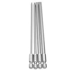 8Pcs 150mm S2 Alloy Steel SL2-SL6 Magnetic Flat Head and Cross Head Screwdriver Bits 1/4 Inch Hex Shank