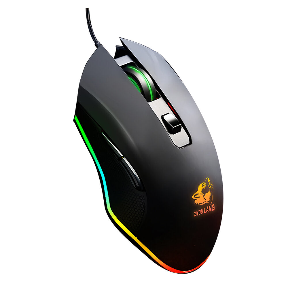 Wired Single Hand Keyboard & Mouse Combo Set One Handed Mechanical Keyboard 3200 DPI Mouse for Computer PC PUBG Gamer