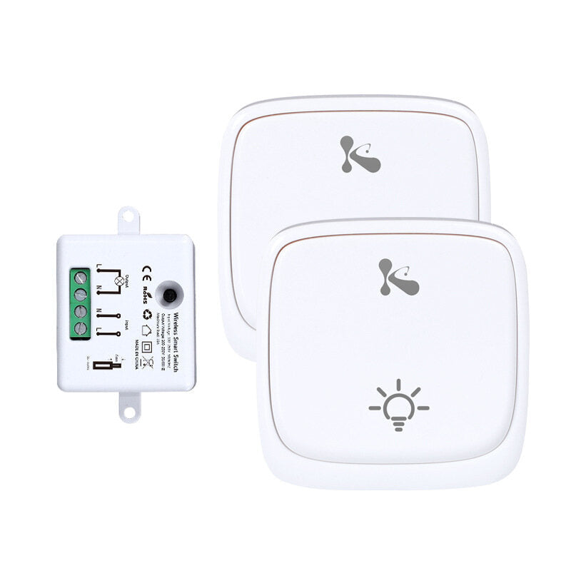 Smart Switch Wireless Remote Control Panel Built-in Generator 433MHz
