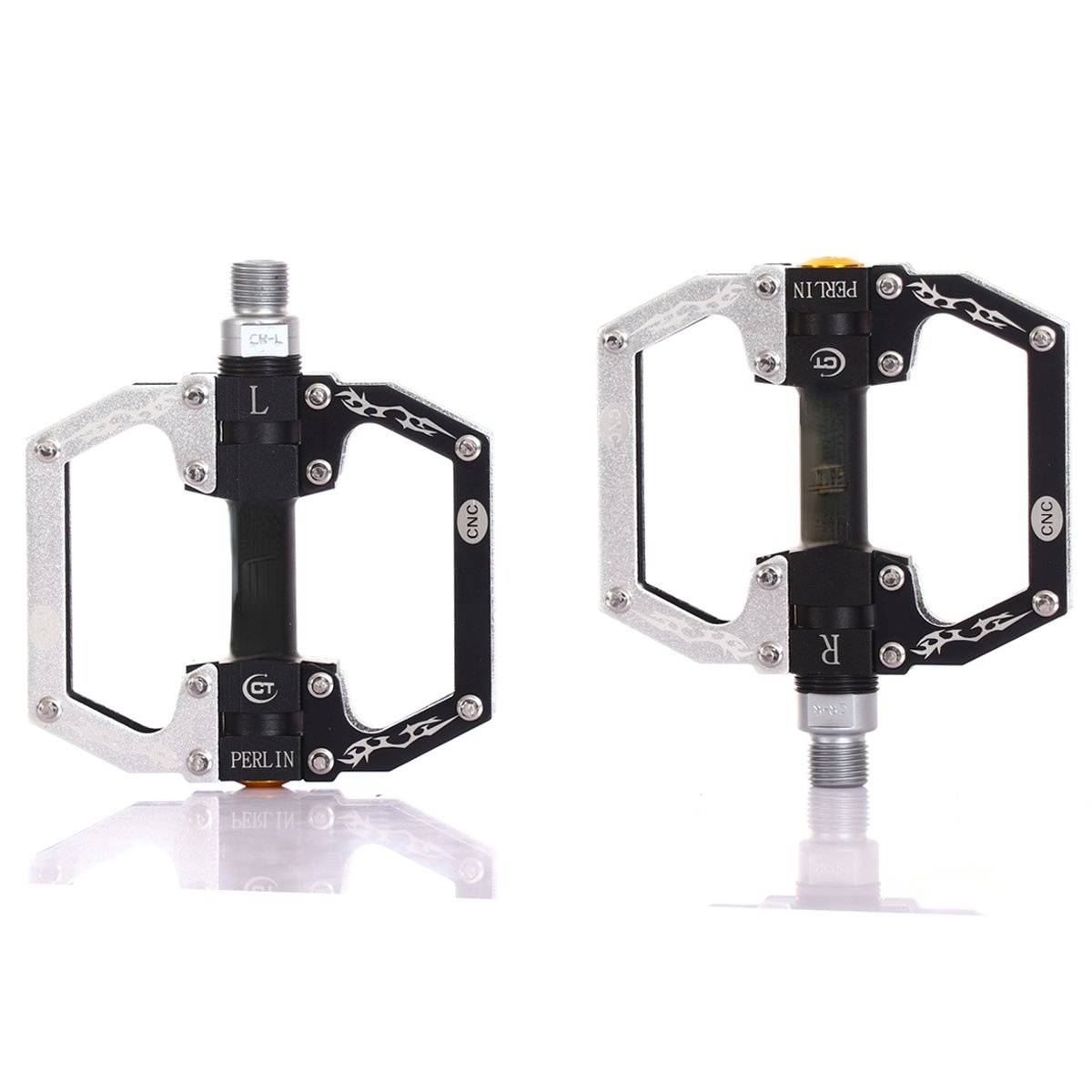 Aluminum Alloy Mountain Bike Pedals Flat Platform Sealed Bearing Axle 9/16" Cycling Bicycle Pedals