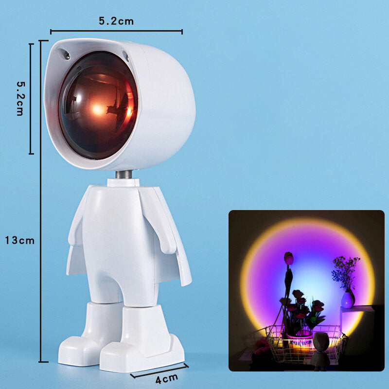 Sunset Light USB LED Light Night Light Projector Led Light LED Romantic Rainbow Sunset Atmosphere Light 360 Degree Decoration