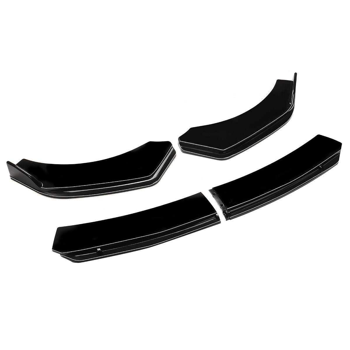 For Car Universal Glossy Black Front Lip Chin Bumper Body Kits New