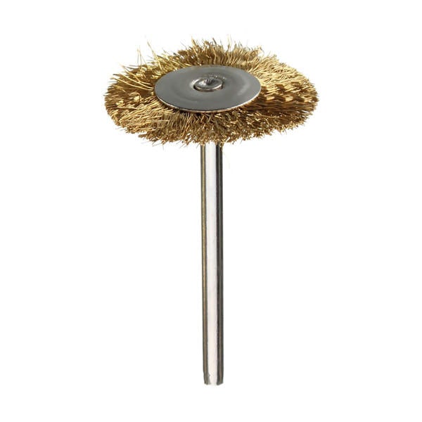 36pcs 3.175mm Shank Copper Steel Wire Polishing Wheel Brush for Dremel