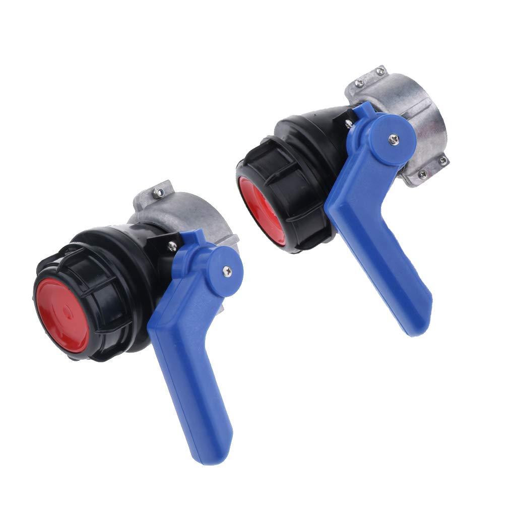Tote Tank Ball Valve Drain Adapter Hose Fittings with Switch