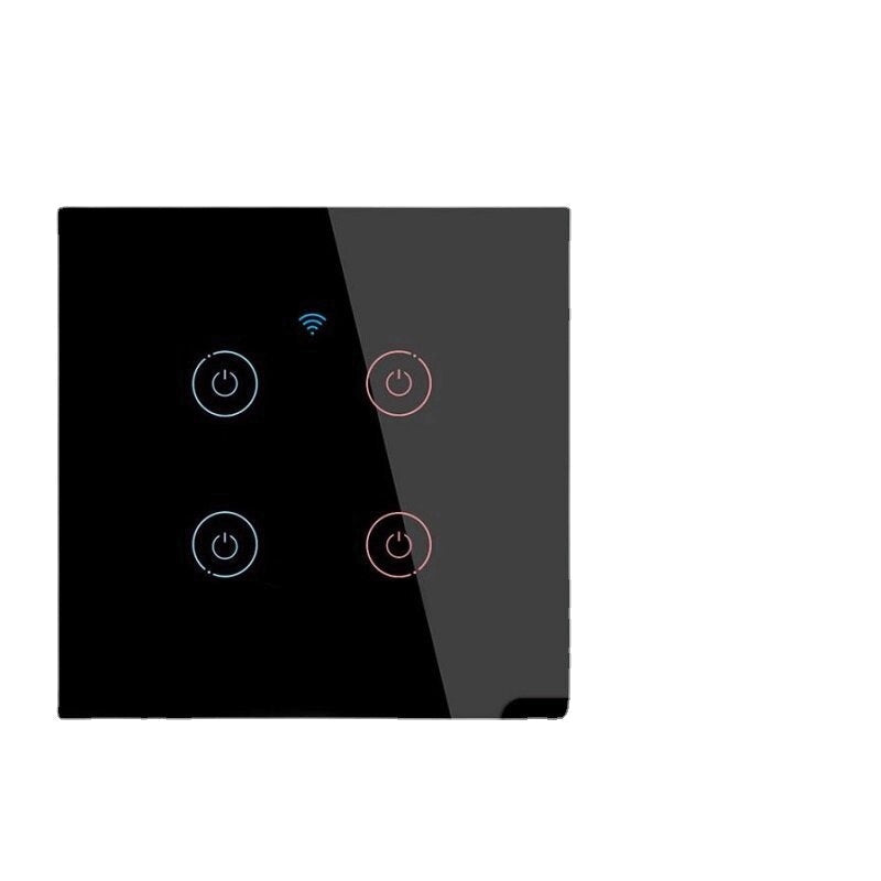 Smart Wifi Touch 433mhz Switch Light EU No Neutral Wire Required Remote Timing Control On Of for Alexa Google Home