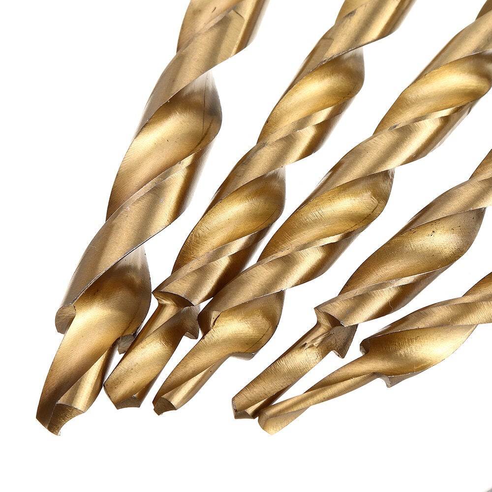5Pcs Titanium Coating Twist Step Drill Bits for Manual Pocket Hole Jig Master System Tool