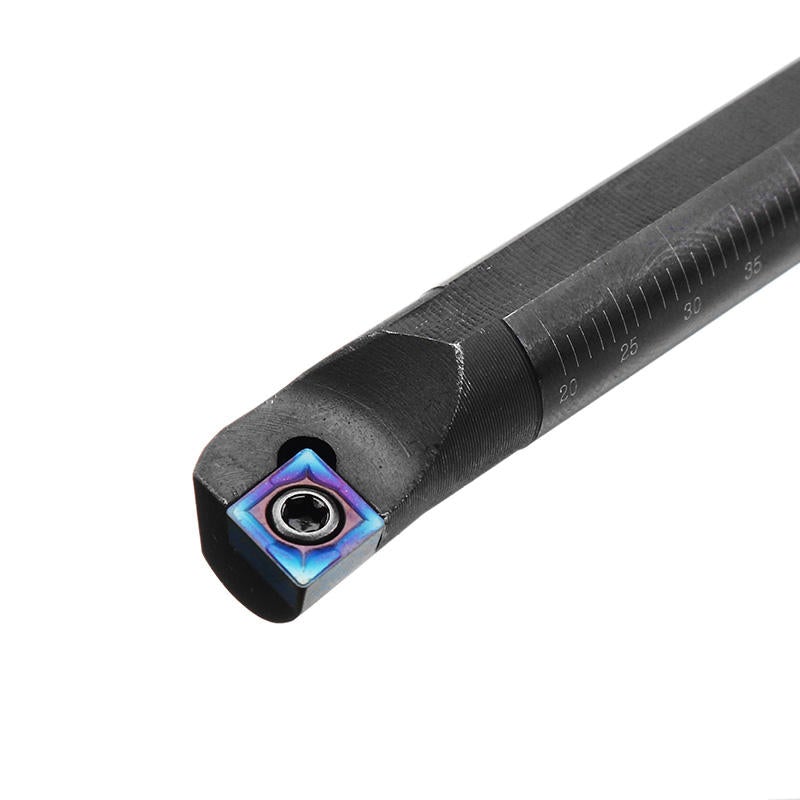 3pcs SCLCR Lathe Boring Bar Turning Tool Holder Set with 10pcs Blue Nano CCMT0602 Inserts