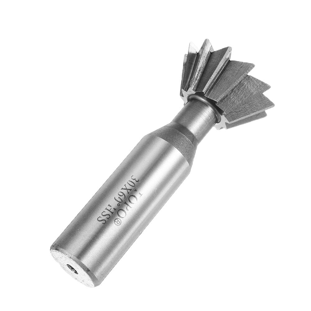 60 Degree 8-35mm Dovetail Groove HSS Straight Shank Slot Milling Cutter End Mill CNC Bit