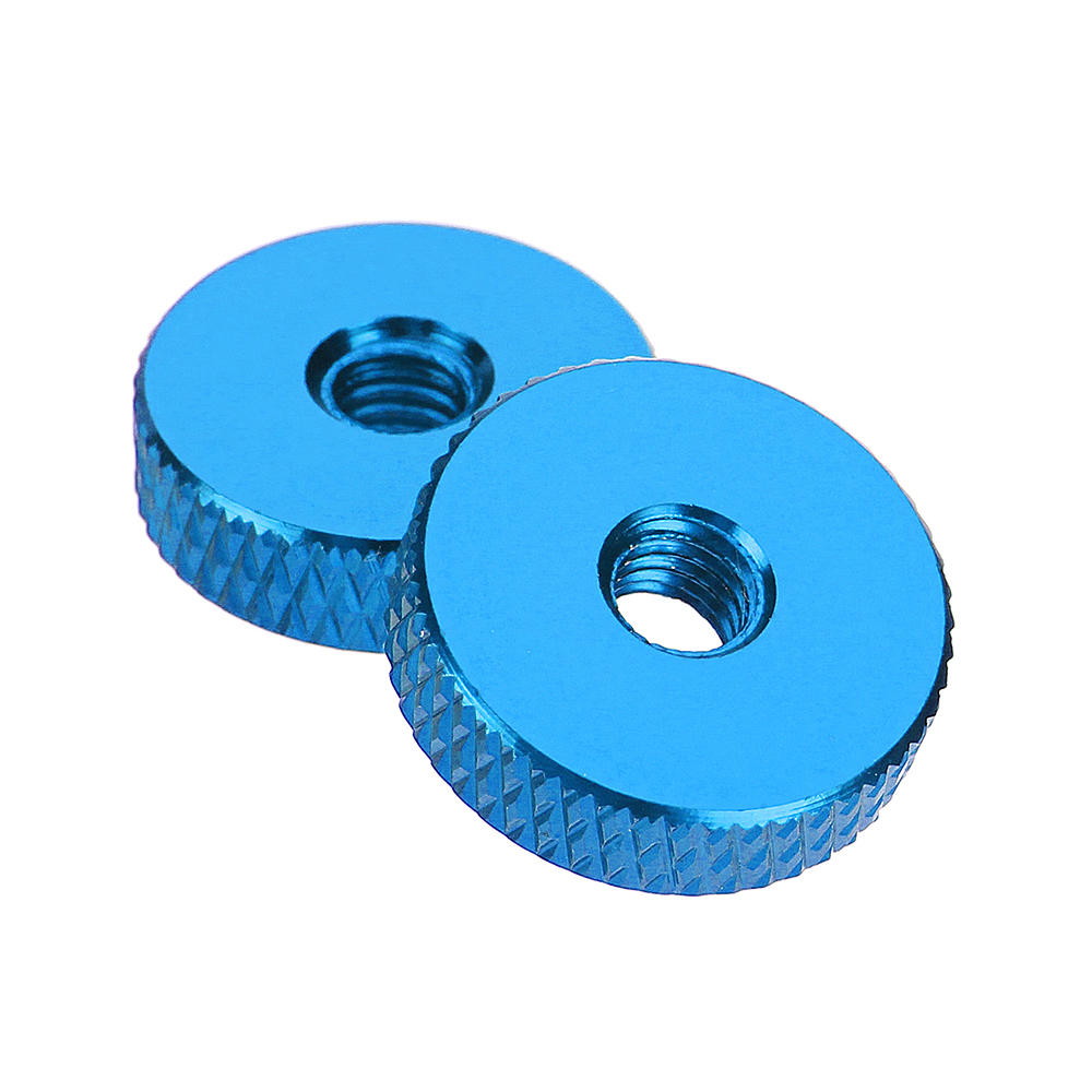 M4AN3 10Pcs M4 Manual Knurled Thumb Screw Nut Spacer Flat Washer Aluminum Alloy Multicolor