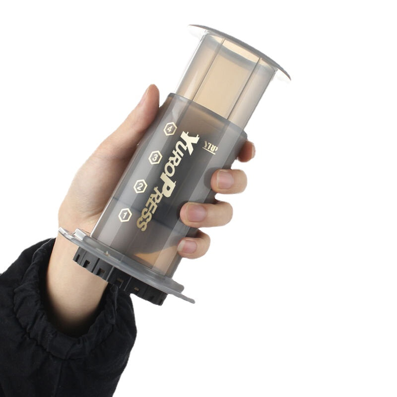 Portable Hand Pressure Drip Filter Coffee Maker Reusable Espresso Maker Holds 350 Pcs 64mm Filter Paper
