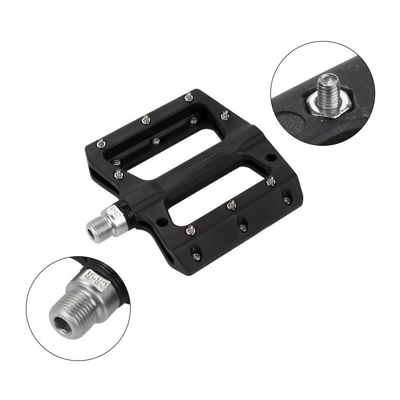 Mountain Bike Pedals Nylon Fiber Bearing Pedals Oudoor Cycling Antiskid Bike Pedals