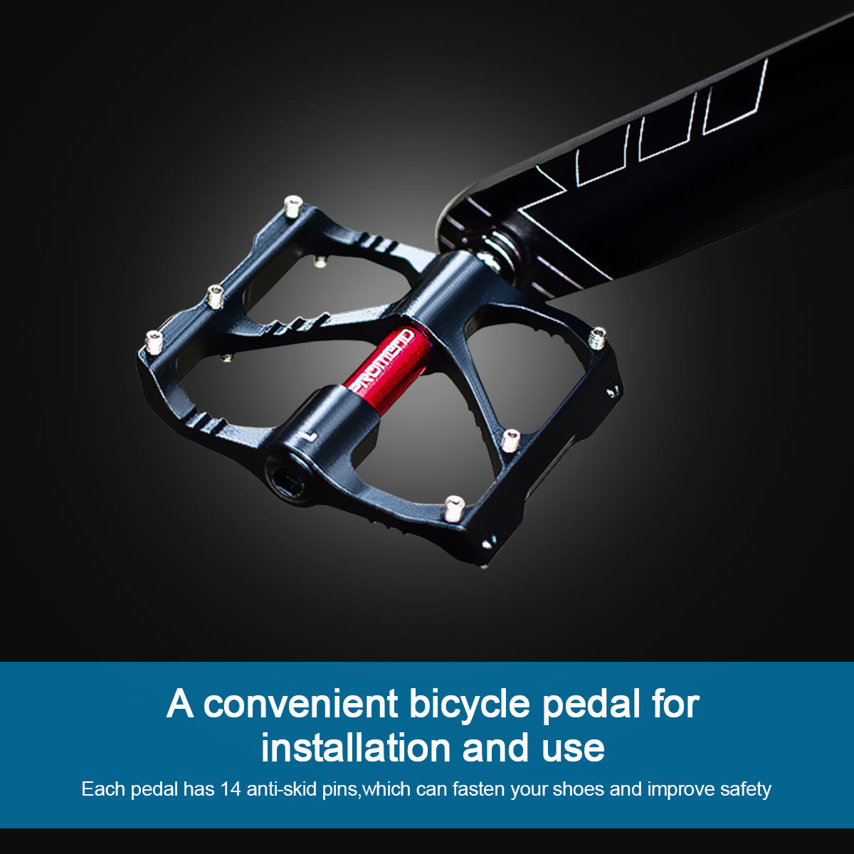 1 Pair Bicycle Pedals Ultralight CNC Flat Anti-skid Bearings Pedals Aluminum Alloy 3 Bearings Mountain Bicycle Platform Pedal Cycling Accessories
