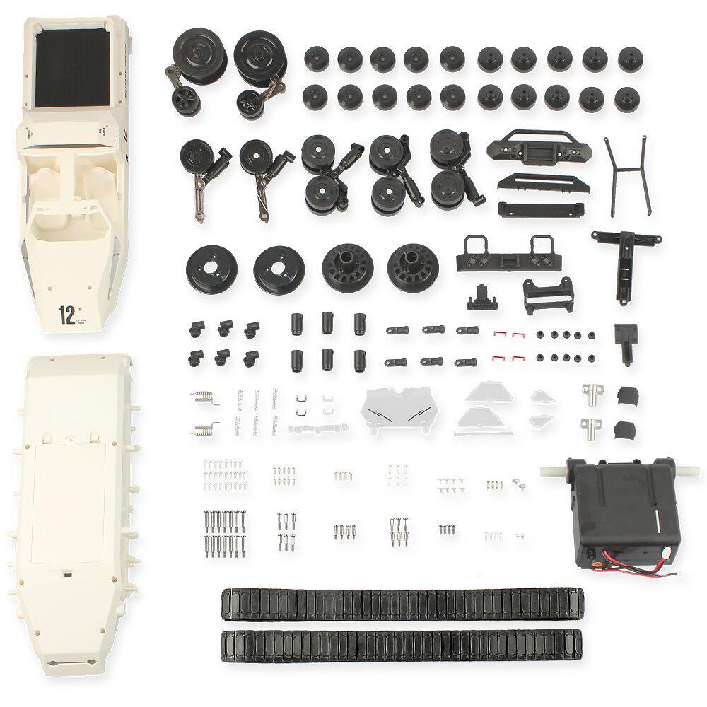 RC Tank Car Kit Need to Assemble 2.4G High Speed Full Proportional Control RC Vehicle Model Without Electronic Element No Transmitter No Battery