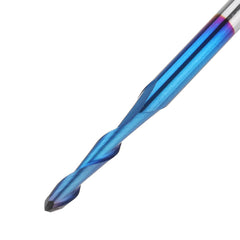 10pcs 3.175mm Shank 2.5mm End Mill Blue Coated Spiral Ball Nose CNC Milling Cutter