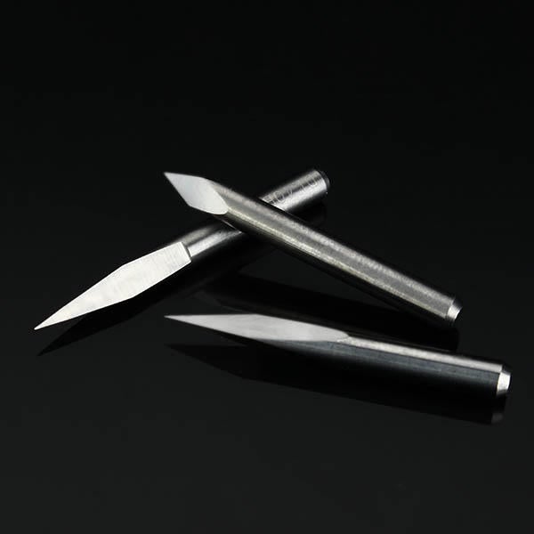 5pcs 3.175mm Shank 0.1mm 15/20/30/45/60 Degree Tungsten Steel Engraving Bits CNC Tool