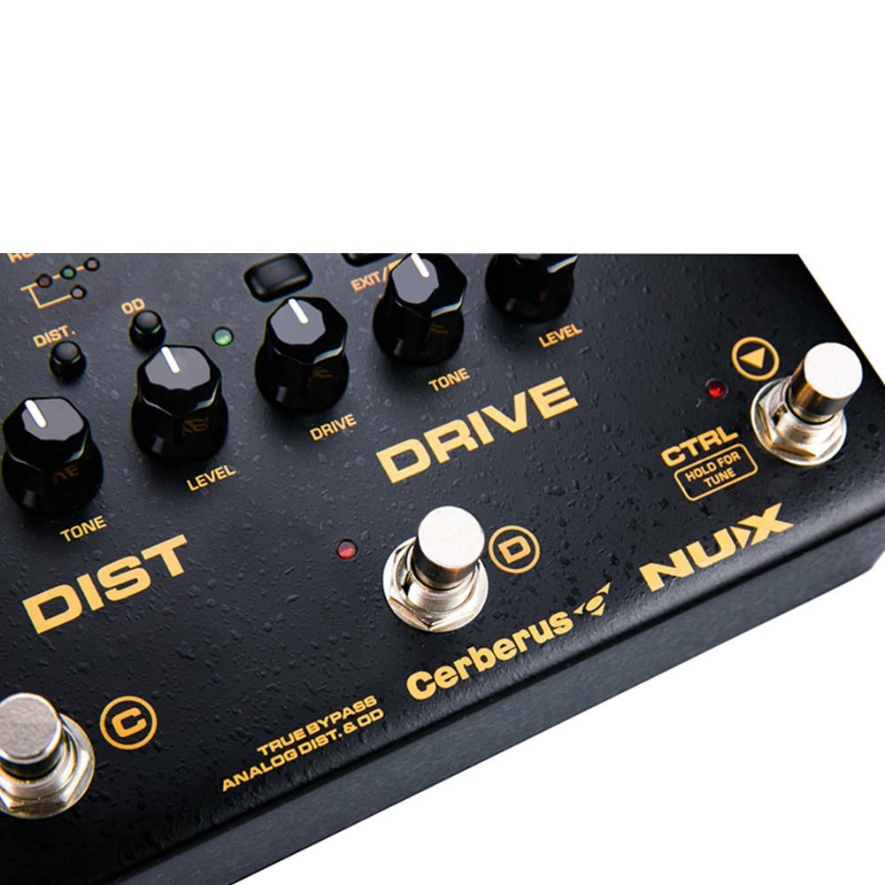 Multi Function Guitar Effects Pedal Processor Integrated Analog Overdrive Distortion Modulation and Delay Reverb