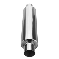 2.5inch Exhaust Resonator Muffler Silencer Box 4x18inch Long Round High Flow AU