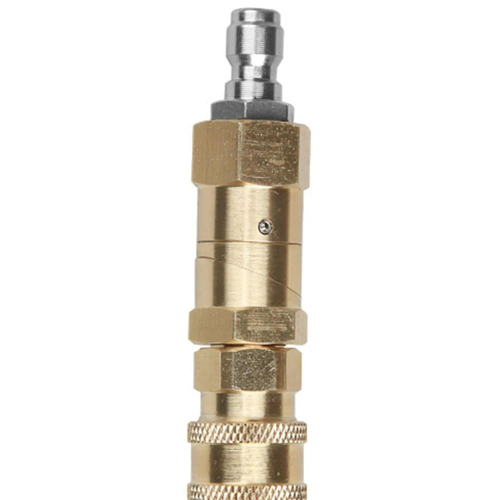 High Pressure Washer 1/4 Water Adapter Quick Joint Hose 360 Degree Angle Rotated Union Connection