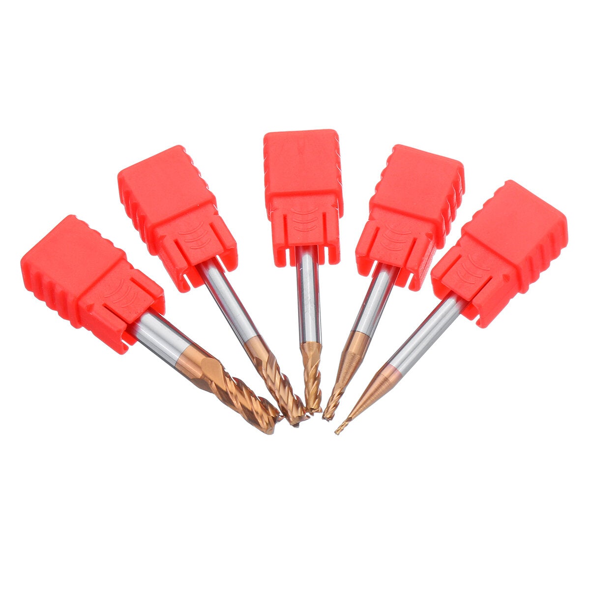5pcs 1-5mm 4 Flute End Mill Milling Cutter CNC Tools Set