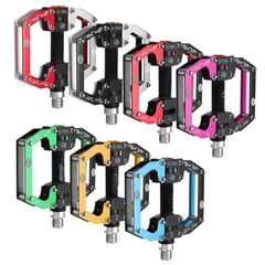 Aluminum Alloy Mountain Bike Pedals Flat Platform Sealed Bearing Axle 9/16" Cycling Bicycle Pedals