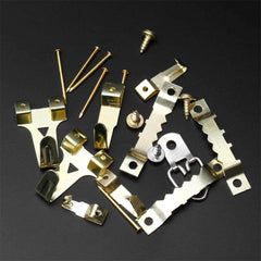 224Pcs Picture Hooks Wall Mounting Picture Hangers Wall Picture Hanging Kit with Nails