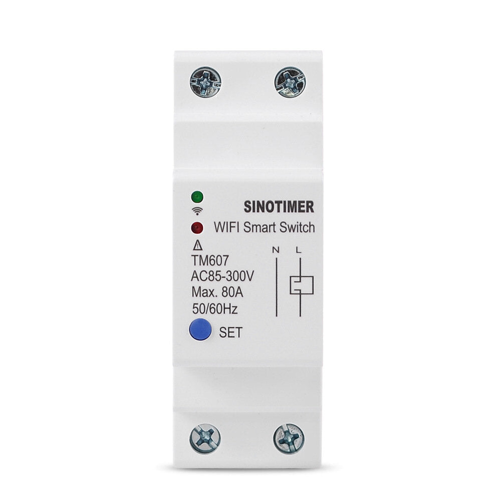 Smart WiFi Timer Mobile Phone APP Home Remote Control Timer Countdown Time Switch Work with Alexa Google Home TM607 80A 85-300V