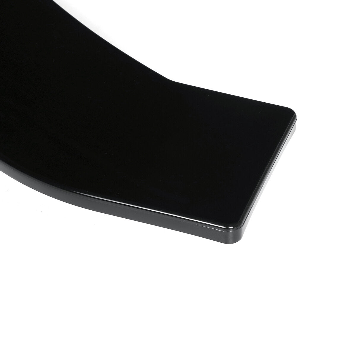 3pcs Front Lip Chin Bumper Body Kits Black With Black Line New For Car Universal