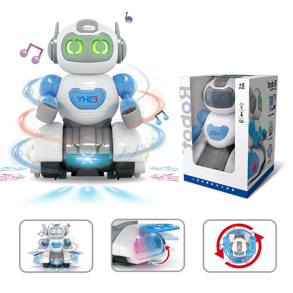 Electric Robot Universal Light Music Singing and Dancing Robot Rotating Hyun Dance Model for Kids Toys