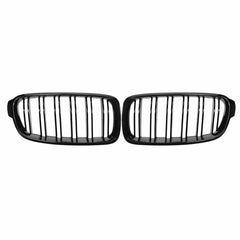 2PCS Gloss Black Front Car Grilles Automobile Auto