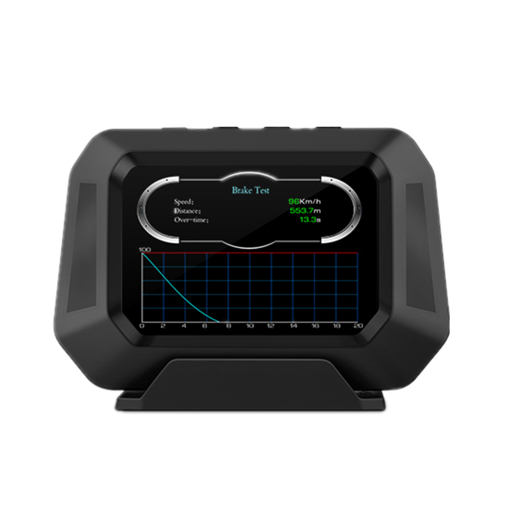 Head Up Display OBD 3.5inch Car Overspeed Warning Inclinometer Auto Electronic Voltage Alarm